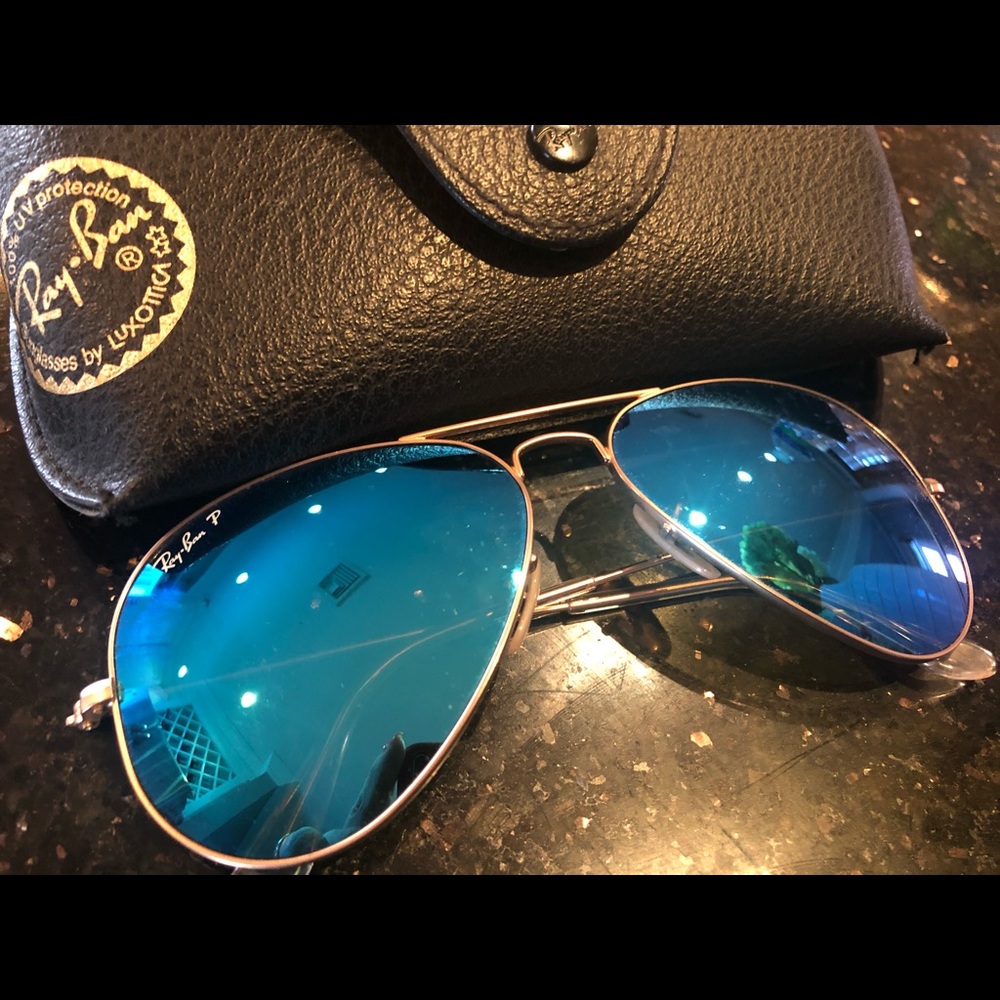 Ray Ban Polarized Sunglasses RB3025 AVIATOR MIRROR